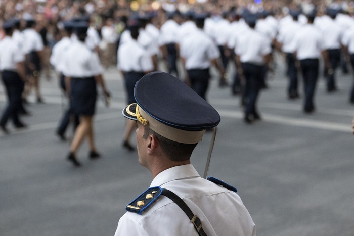 Aniversario por los 195 años de la Policia Nacional Uruguaya (archivo, diciembre de 2024). · Foto: Alessandro Maradei