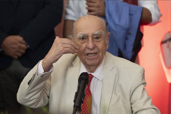 Julio María Sanguinetti, en la Casa del Partido Colorado. · Foto: Alessandro Maradei