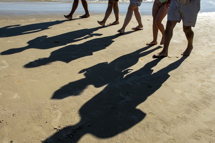 Playa de Santa Ana, el 5 de enero, en el departamento de Colonia. · Foto: Ignacio Dotti