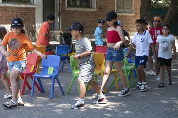 Lanzamiento del programa Escuelas de Verano en la escuela de Villa García. · Foto: Alessandro Maradei