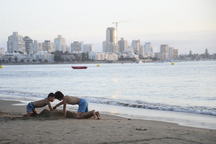 Playa Mansa de Punta del Este. Foto: Natalia Ayala (archivo, enero de 2025)