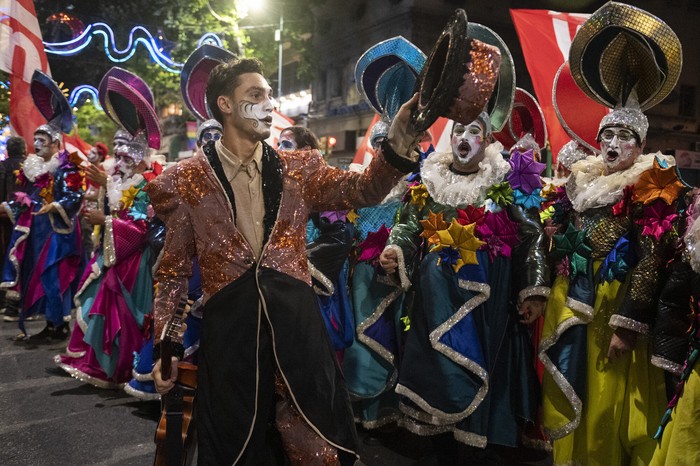 Jardín del Pueblo, durante el Desfile Inauguaral del Carnaval por la avenida 18 de Julio de Montevideo (archivo, enero de 2025). · Foto: Alessandro Maradei