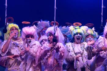 Murga Jorge, el 24 de enero, en el Velódromo Municipal. · Foto: Gianni Schiaffarino