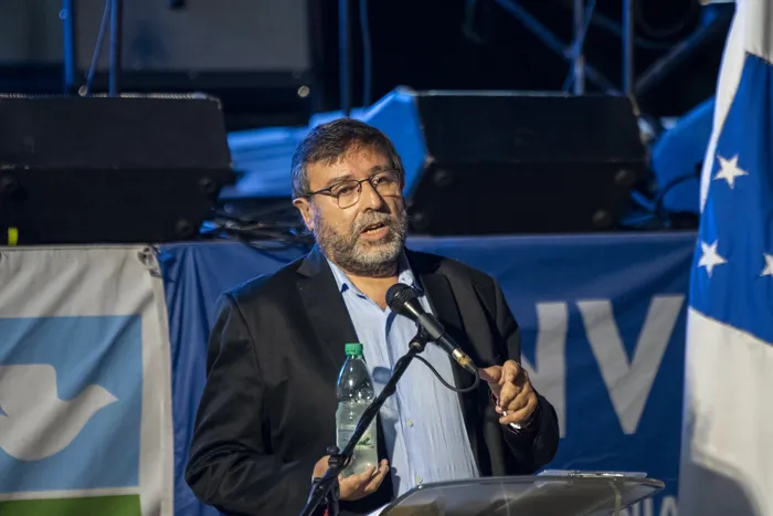 El historiador Daniel López Batista, durante los festejos por los 250 años de la fundación de Rosario
(archivo, enero de 2025) · Foto: Ignacio Dotti