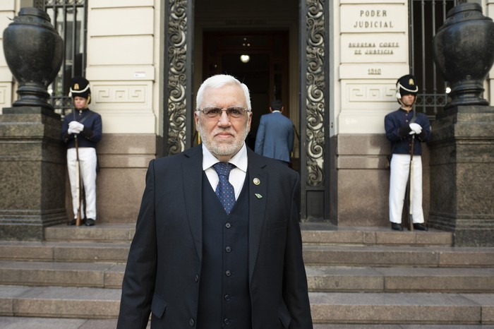 John Pérez , el 3 de febrero, en la Suprema Corte de Justicia. · Foto: Alessandro Maradei