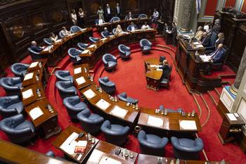 Cámara de Senadores, el 5 de febrero. · Foto: Rodrigo Viera Amaral