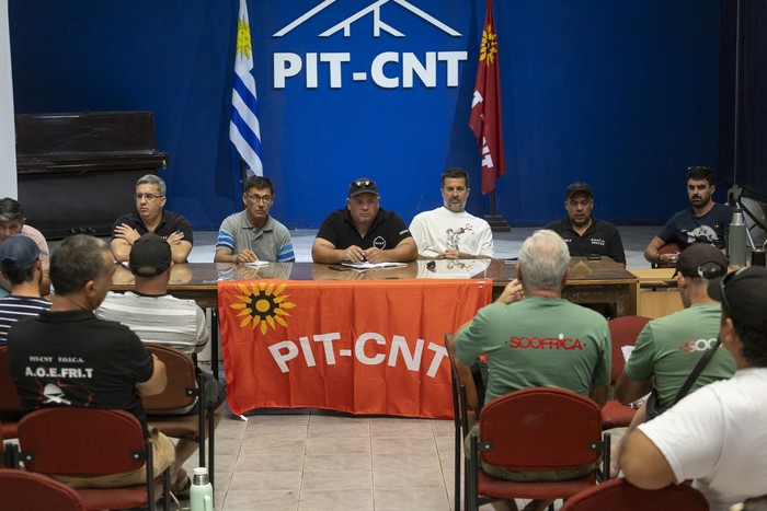 Asamblea de FOICA en la sede del PIT-CNT (archivo, febrero de 2025). · Foto: Rodrigo Viera Amaral