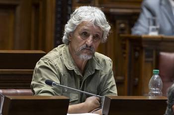Daniel Diverio, en la Cámara de Diputados (archivo, febrero de 2025). · Foto: Rodrigo Viera Amaral