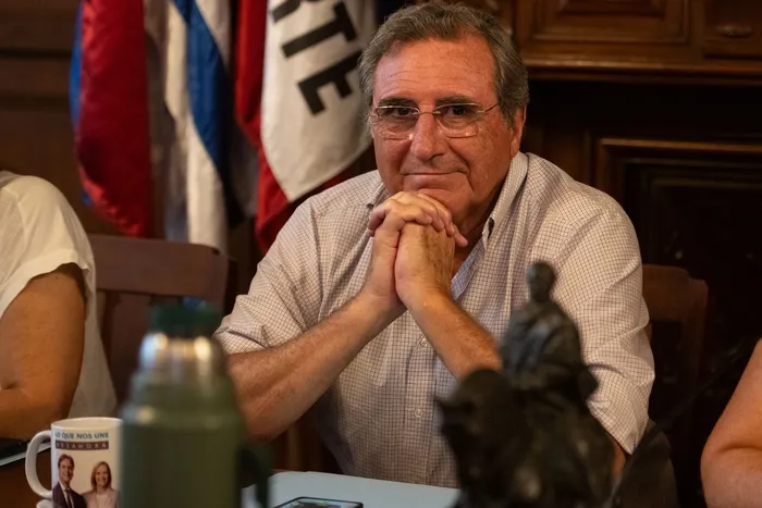 Armando Castaingdebat, en la casa del Partido Nacional (archivo, 2025) · Foto: Mara Quintero