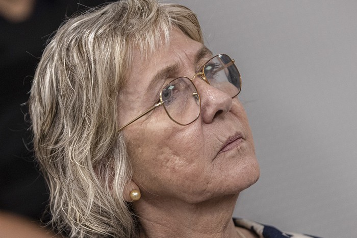 Ana Iewdiukow, durante una audiencia en la sede de la Suprema Corte de Justicia, el 17 de febrero. · Foto: Ernesto Ryan