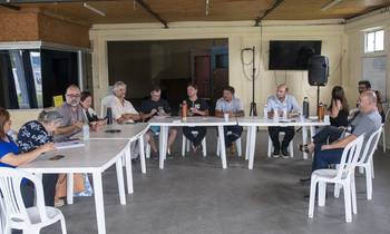 Comisión de Trabajo de Diputados junto a delegados del sindicato del frigorífico Tarariras (archivo, febrero de 2025. · Foto: Ignacio Dotti