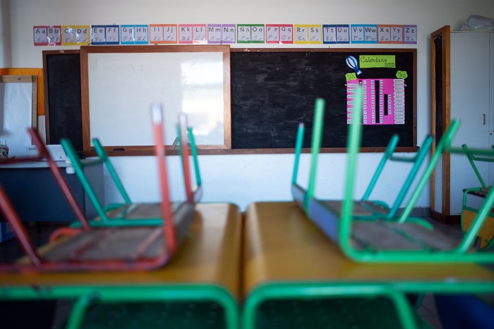 Foto principal del artículo 'Escuela 90 de Jacinto Vera está cerrada desde el jueves por brote de enterocolitis y un caso de rotavirus' · Foto: Gianni Schiaffarino