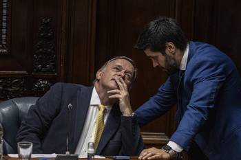 Álvaro Delgado y Andrés Ojeda (archivo, marzo de 2025). · Foto: Ernesto Ryan