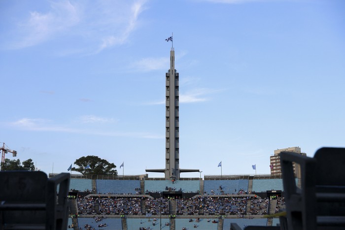 Estadio Centenario, el 21 de marzo, previo  al partido entre Uruguay y Argentina. · Foto: Rodrigo Viera Amaral