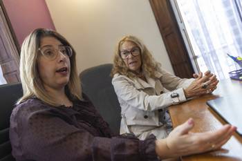 Soledad Suárez e Hilde Hansz. · Foto: Ernesto Ryan