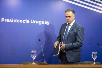 Yamandú Orsi, en Torre Ejecutiva. · Foto: Alessandro Maradei