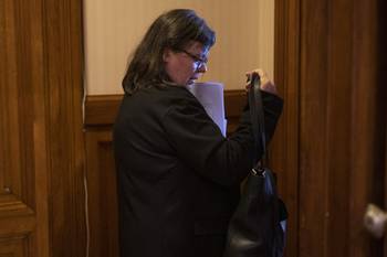 Mónica Ferrero, en el Parlamento (archivo, abril de 2025). · Foto: Alessandro Maradei
