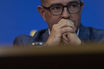 Álvaro Danza, en la sede de ASSE (archivo, abril de 2025). · Foto: Ernesto Ryan