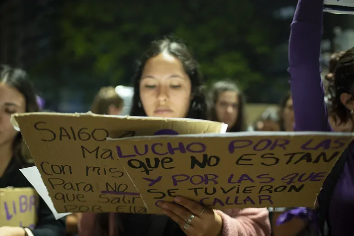 Movilización por el Día Internacional de las Mujeres en Montevideo. Foto: Natalia Rovira (archivo, marzo de 2025)