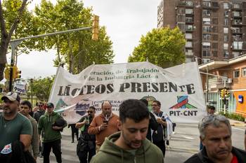 Movilización de los trabajadores de la industria láctea. (archivo, 2024) · Foto: Ignacio Dotti