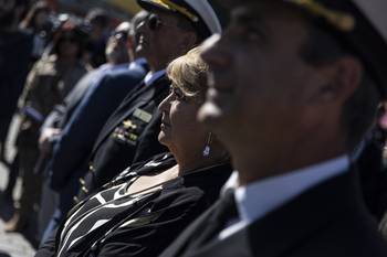 Sandra Lazo, en el puerto de Montevideo (archivo, abril de 2025). · Foto: Ernesto Ryan