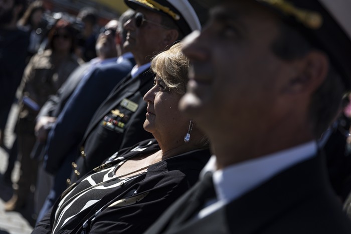 Sandra Lazo, en el puerto de Montevideo (archivo, abril de 2025). · Foto: Ernesto Ryan