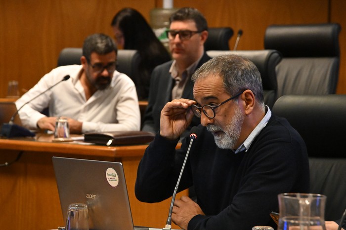 José Minarrieta, el 30 de abril, en el Parlamento. · Foto: Guillermo Legaria