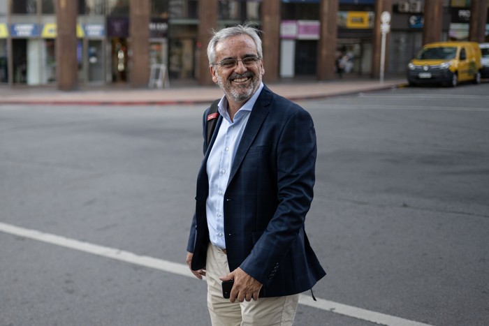 Gastón Giovannone, el 30 de marzo, tras la reunión. · Foto: Mara Quintero