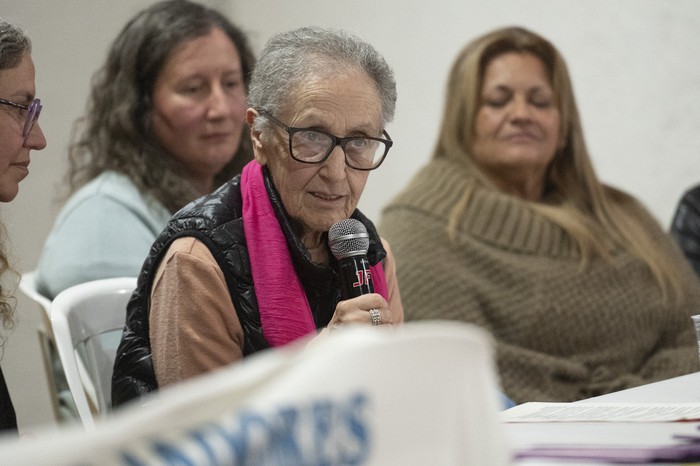 Nélida Chela Fontora durante la celebración del Día del Trabajador Rural, en Santa Rosa. · Foto: Alessandro Maradei
