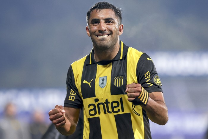 Maximiliano Olivera, de Peñarol ( archivo febrero 2025) · Foto: Rodrigo Viera Amaral