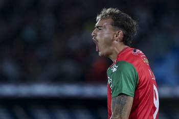 Agustín Anello, de Boston River, en el estadio Centenario (archivo, mayo de 2025). · Foto: Rodrigo Viera Amaral