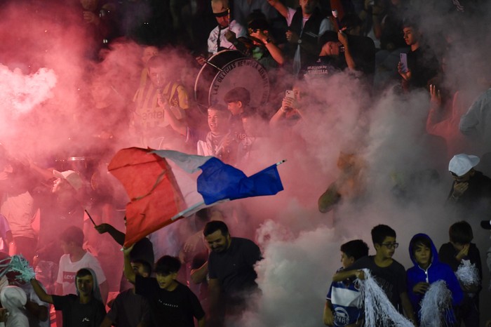 Hinchada de Lavalleja (archivo, febrero de 2025). · Foto: Fernando Morán, Agencia Gamba