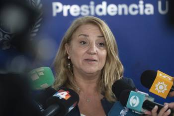 Sandra Libonatti, titular de la Secretaría Nacional para la Lucha contra el Lavado de Activos y el Financiamiento del Terrorismo, el 8 de mayo, en Torre Ejecutiva. · Foto: Alessandro Maradei