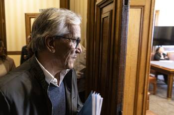 Juan Castillo, el 8 de mayo, en la Comisión de Asuntos Laborales del Senado. · Foto: Ernesto Ryan