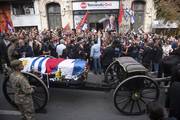 Sede central del Movimiento de Participación Popular (MPP) durante el pasaje del cortejo fúnebre.