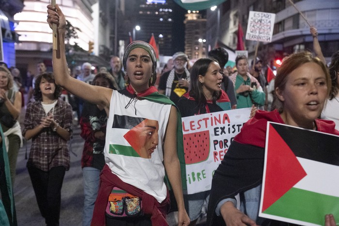 Marcha por Palestina, el 15 de mayo. · Foto: Alessandro Maradei