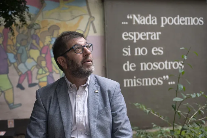 El presidente del Frente Amplio, Fernando Pereira. Foto: Alessandro Maradei (archivo, mayo de 2025)