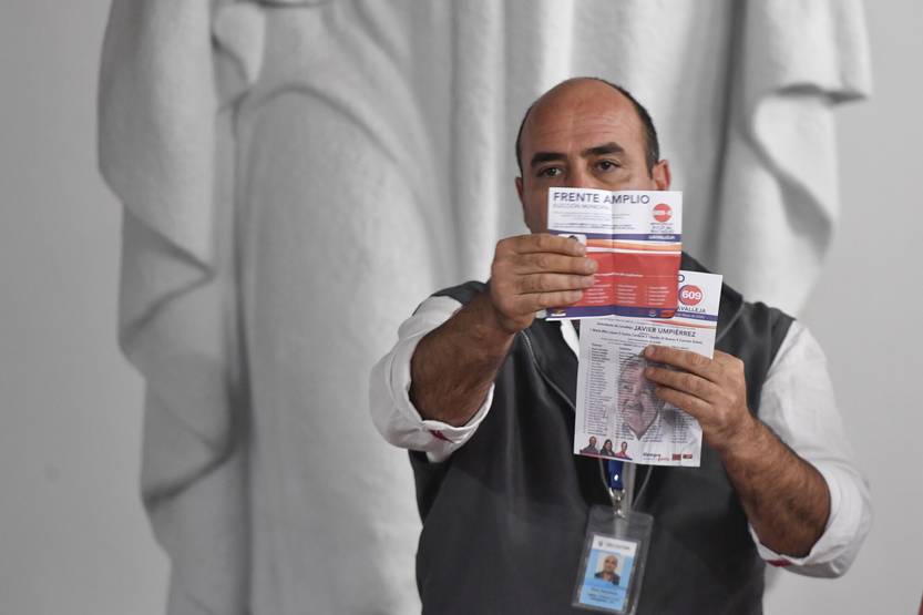 Escrutinio en Lavalleja voto para el FA