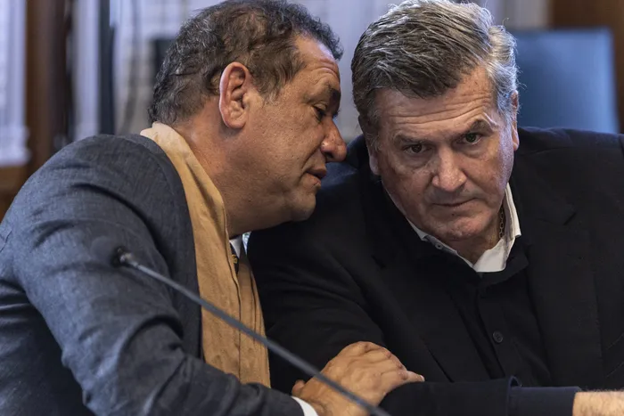 Sebastián da Silva y Pedro Bordaberry (archivo, junio de 2025). · Foto: Ernesto Ryan