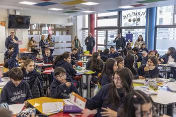 Colegio San Ignacio, el 22 de mayo, en el marco del XVI Encuentro de Colegios Jesuitas. · Foto: Ernesto Ryan