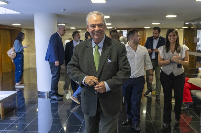 Luis Alberto Heber, en el edificio anexo del Palacio Legislativo. · Foto: Rodrigo Viera Amaral