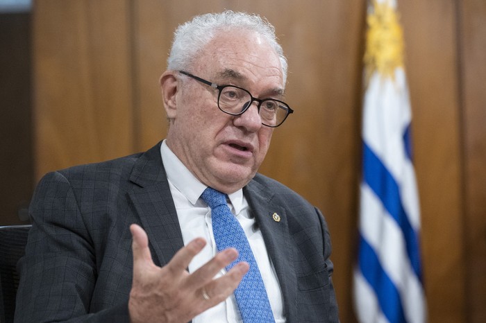 El canciller Mario Lubetkin. · Foto: Alessandro Maradei