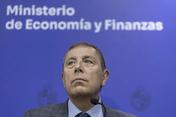 El ministro de Economía, Gabriel Oddone (archivo, mayo de 2025). · Foto: Ernesto Ryan