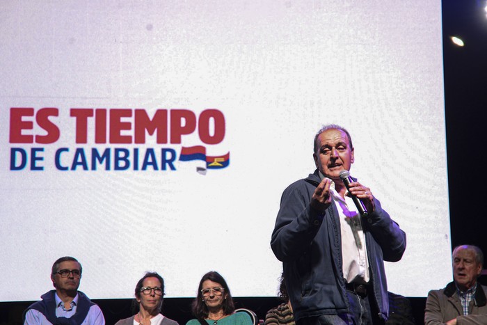 Oscar de los Santos, en Maldonado (archivo, mayo de 2025). · Foto: Natalia Ayala