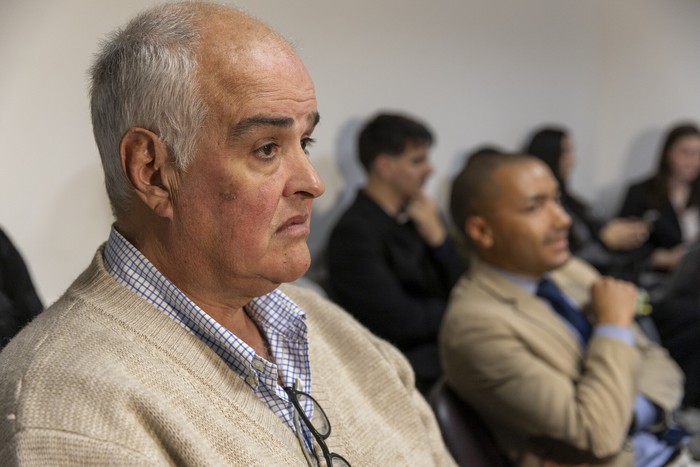 Gustavo Penadés durante una audiencia en el juzgado de la calle Juan Carlos Gómez (archivo, junio de 2025). · Foto: Rodrigo Viera Amaral Gustavo Penadés durante una audiencia en el juzgado de la calle Juan Carlos Gómez (archivo, junio de 2025). · Foto: Rodrigo Viera Amaral