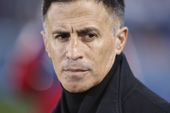 El técnico de Nacional, Pablo Peirano. (archivo, junio de 2025) · Foto: Ernesto Ryan