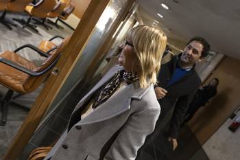 Cristina Lustemberg, el 10 de junio, en la Comisión de Salud de Diputados, en el edificio anexo del Palacio Legislativo. · Foto: Ernesto Ryan