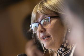 Cristina Lustemberg, en el Parlamento (archivo, mayo de 2025). · Foto: Ernesto Ryan