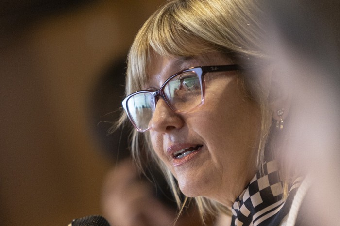 Cristina Lustemberg, en el Parlamento (archivo, mayo de 2025) · Foto: Ernesto Ryan