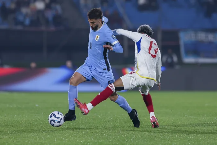 Rodrigo Bentancur, en el estadio Centenario, por las Eliminatorias (archivo, junio de 2025). · Foto: Rodrigo Viera Amaral